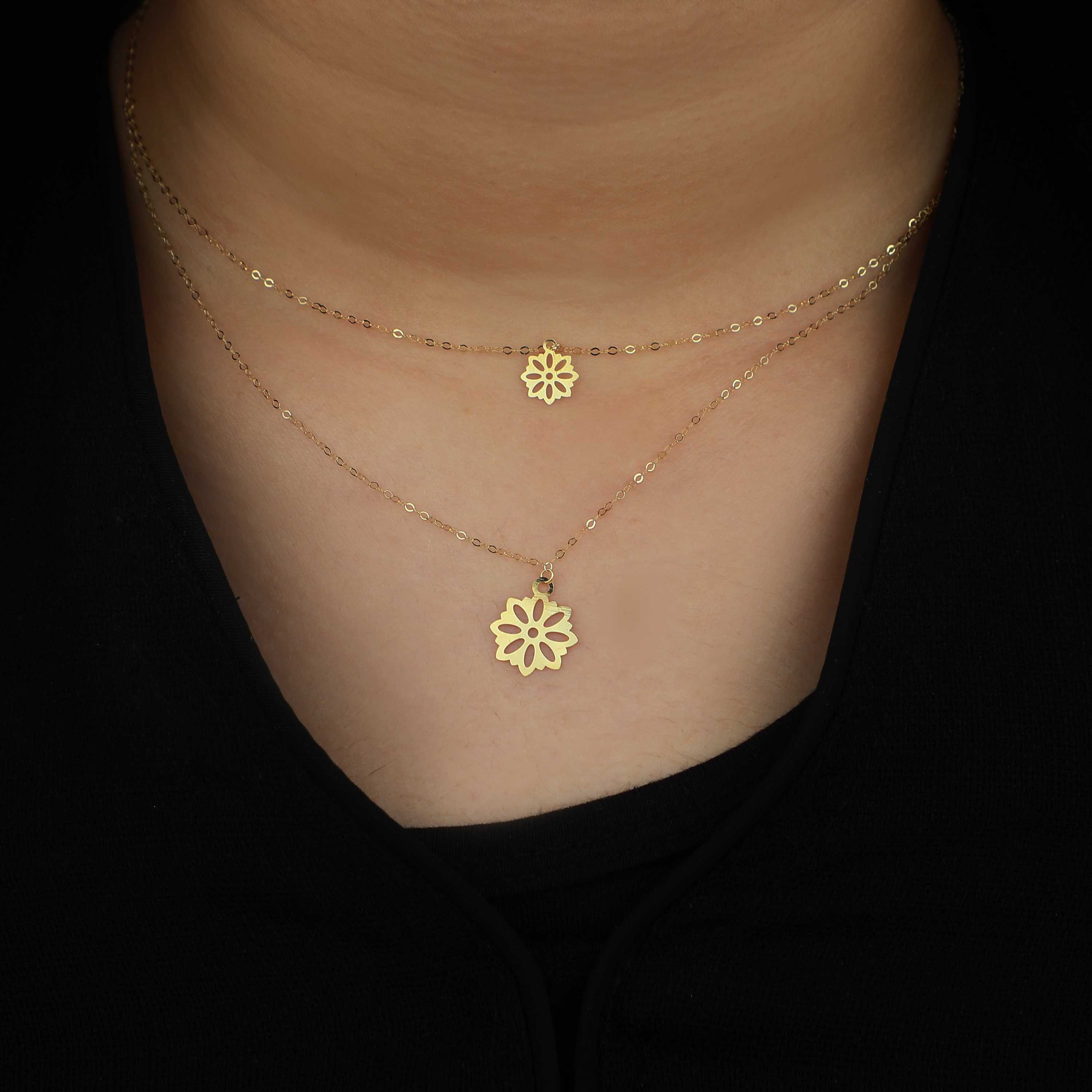 18 karat gold choker, made in Turkey - (H-0957)